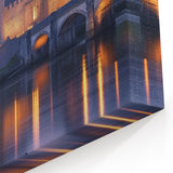 Castle by the River Wall Art – Majestic Medieval Evening Prints