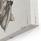 Modern Wall Art – Paul Klee’s "Komiker" in Intricate Monochrome