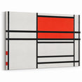 Modern Wall Art – Piet Mondrian’s Composition No. 4 in Red and Blue