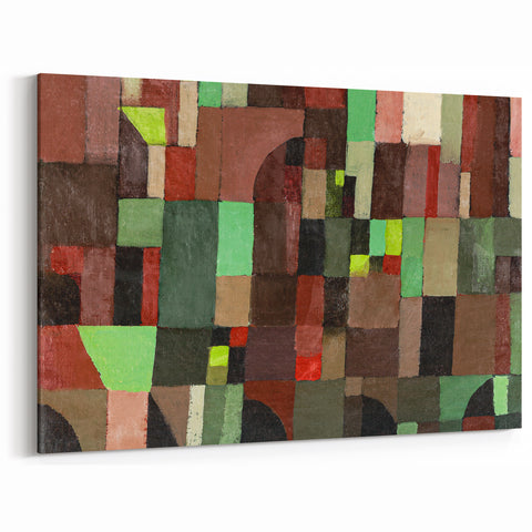 Modern Wall Art – Paul Klee’s "Red and Green Architecture" (1922)