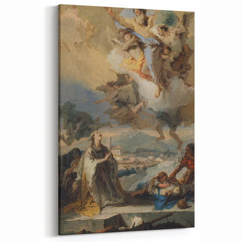 Romanticism Art - Saint Thecla Praying for the Plague-Stricken