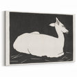 Modern Wall Art – Abstract Black and White Deer Design