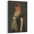 Romanticism Art - Young Lady Wearing a Mantilla by Francisco de Goya