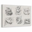Expressionism Wall Art - Seven Pigeons by Leo Gestel