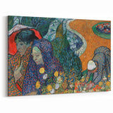 Vincent van Gogh Wall Art - Vibrant Garden Scene with Figures