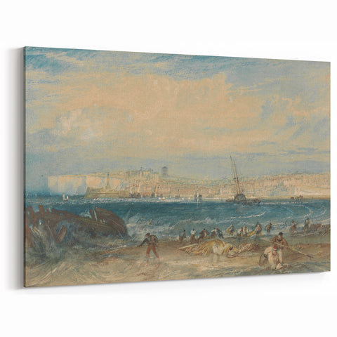 Romanticism Art: Margate Beach Scene - Classic Coastal Landscape