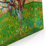 Impressionist Orchard Landscape - Vibrant Springtime Wall Art Print