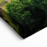 Historic Cathedral Prints – Serene Church in Verdant Countryside Setting