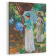 Romanticism Art: Two Girls with Parasols - Vibrant Painting by Sargent