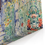 Impressionist Garden Scene Wall Art - Vibrant Floral Landscape Print