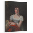 Romanticism Art - Portrait of Mary Freer on Historical Canvas