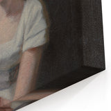 Romanticism Art - Portrait of Mary Freer on Historical Canvas
