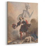 Romanticism Art - Don Juan and the Commander’s Statue by Fragonard