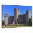 Medieval Castle Art – Towering Fortress Under Blue Skies