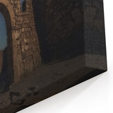 Castle Wall Art - Medieval Archway Under Starry Sky Stunning Prints