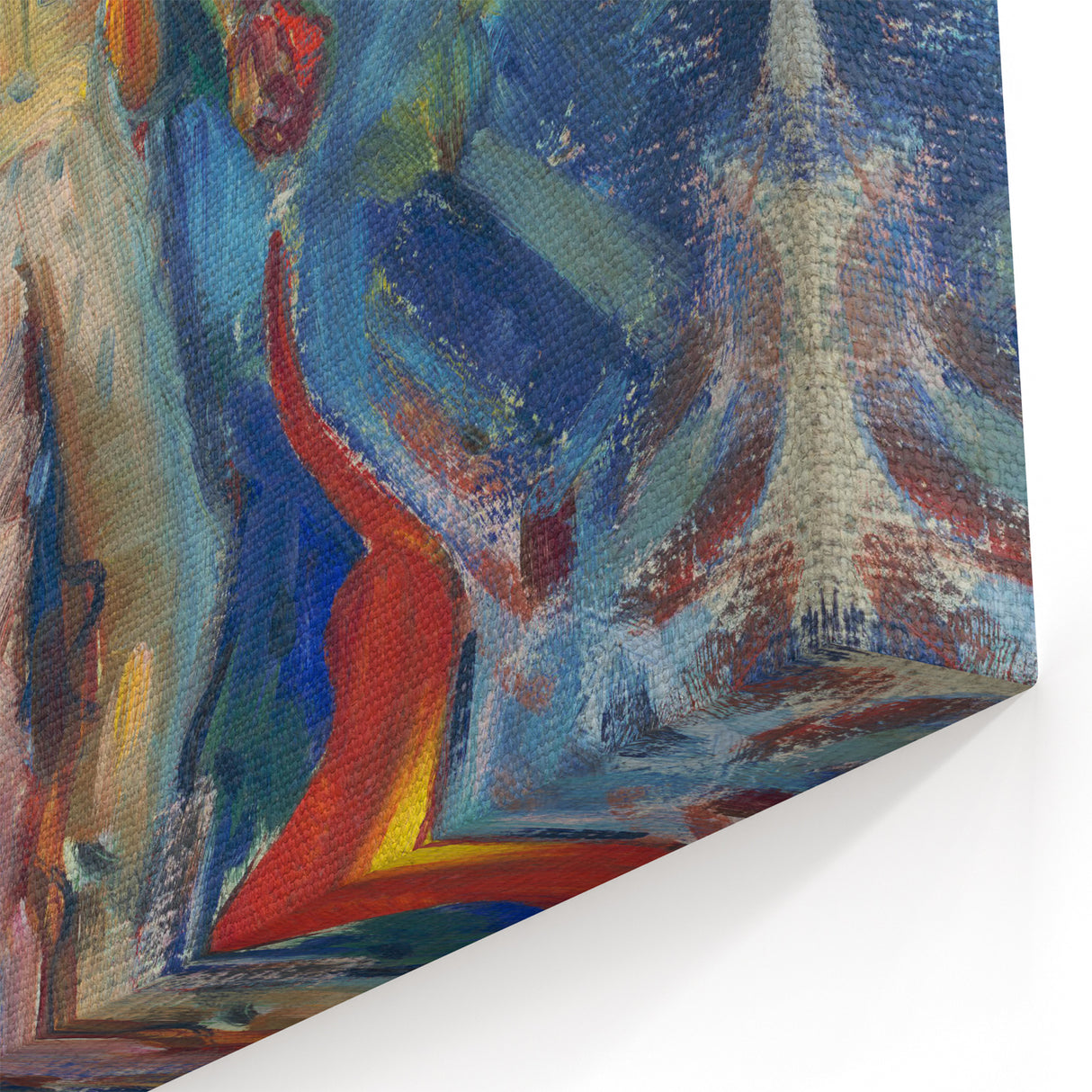 Expressionist Art - Standing Huntsman with Two Dogs by Arnold Peter Weisz-Kubínčan