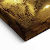 Castle Interior Prints - Illuminated Stone Hallway Historic Artwork