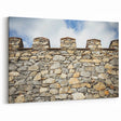 Historic Castle Wall Prints - Stone Fortification Under Blue Sky