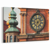 European Castles - Clock Tower and Copper Dome Historic Wall Art