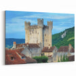 European Castles - Medieval Tower and Village Scenic Wall Art