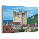 European Castles - Medieval Tower and Village Scenic Wall Art