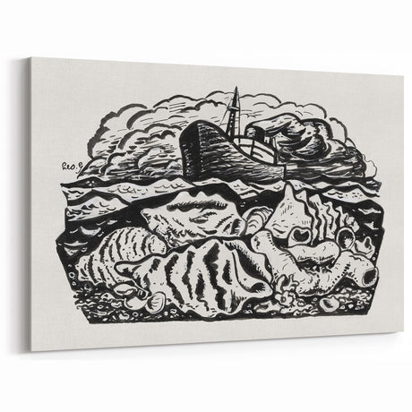 Expressionist Art - Steamship at Sea by Leo Gestel (ca. 1891–1941)