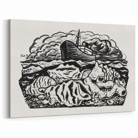 Expressionist Art - Steamship at Sea by Leo Gestel (ca. 1891–1941)