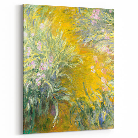Impressionist Wall Art - The Path through the Irises by Claude Monet