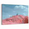 Fantasy Castle Prints - Spires Above Pink Forest Dreamscape Art
