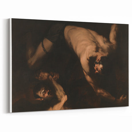 Baroque Art - Dramatic Struggle Scene, Antique Art Prints Collection