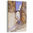 Romanticism Art: Street in Tangier by Sargent - Exotic Scenic Canvas