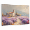 Pastoral Countryside Wall Art - Lavender Fields Rustic Landscape
