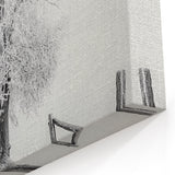 Countryside Framed Art - Snow-Covered Tree in Winter Landscape