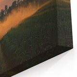 Tractor at Sunset Countryside Wall Art - Rural Farming Landscape Canvas