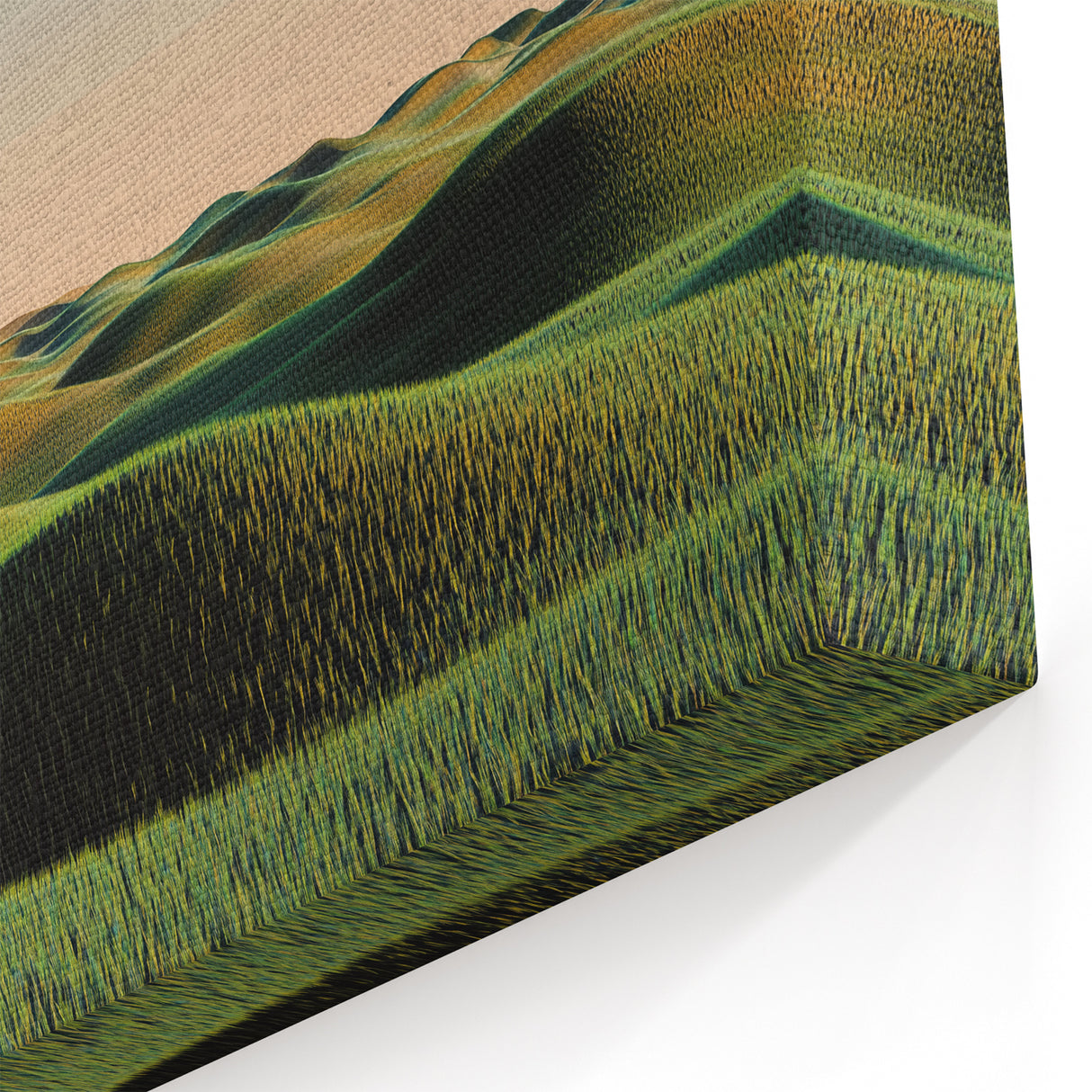 Rolling Green Hills Wall Art – Scenic Countryside Canvas Landscape