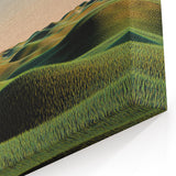 Rolling Green Hills Wall Art – Scenic Countryside Canvas Landscape