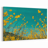 Yellow Blossoms Wall Art – Vibrant Spring Countryside Canvas Print