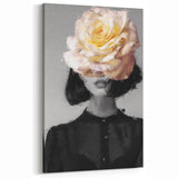 Artistic Figurative Wall Art - Abstract Floral and Human Design Canvas