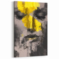 Figurative Abstract Canvas Art - Contemporary Yellow Wall Decor