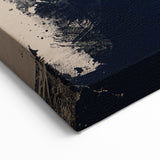 Contemporary Figurative Prints - Abstract Orange and Blue Canvas Art