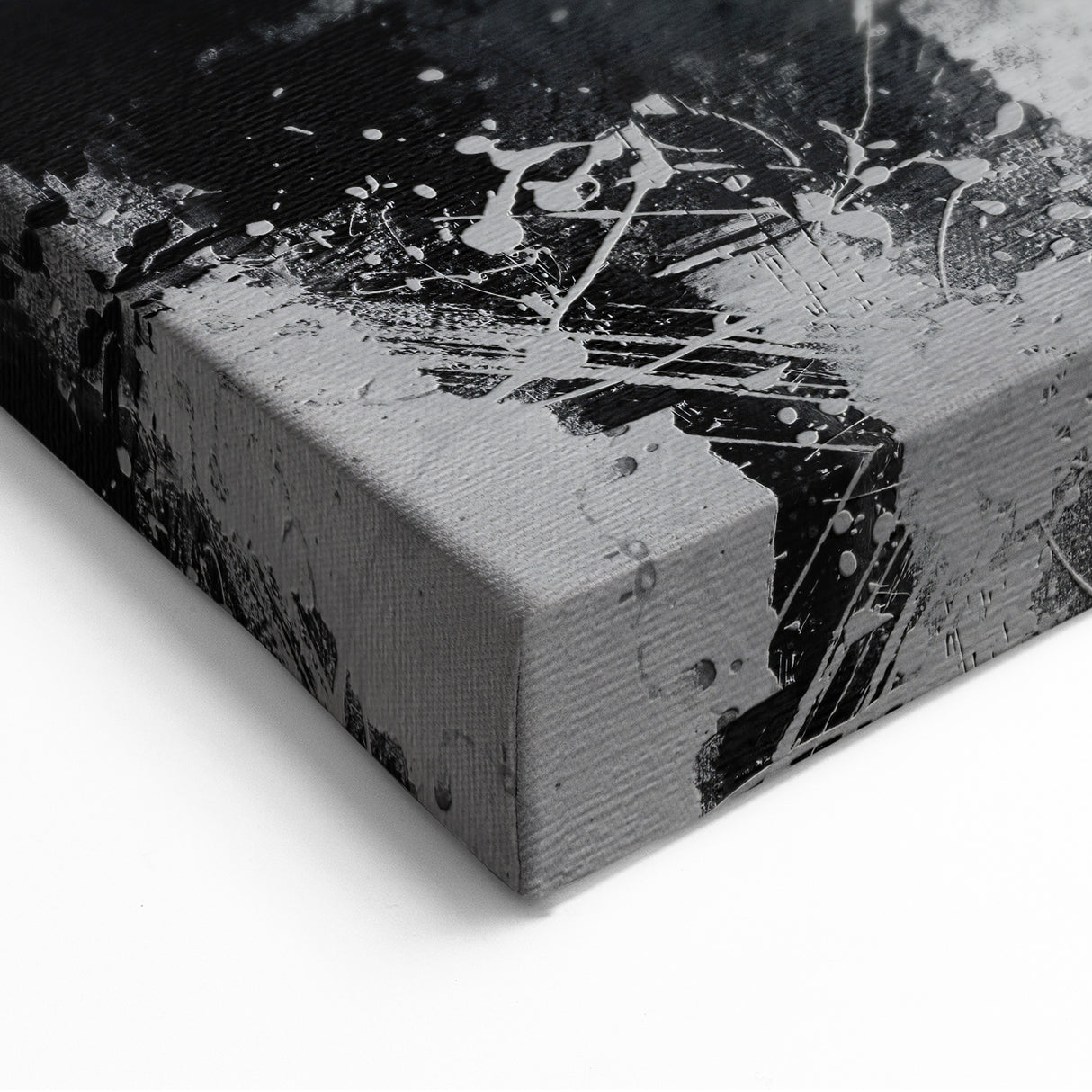 Abstract Human Figures - Bold Orange and Gray Modern Wall Art