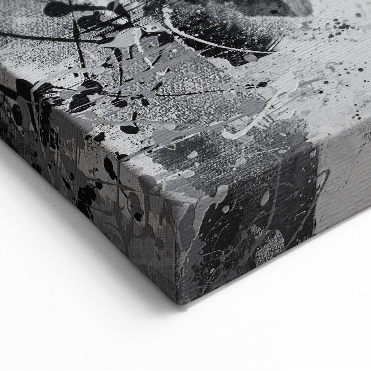 Figurative Abstract Canvas Art - Bold Blue and Gray Modern Design