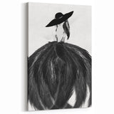 Modern Figurative Wall Art - Black and White Abstract Elegance