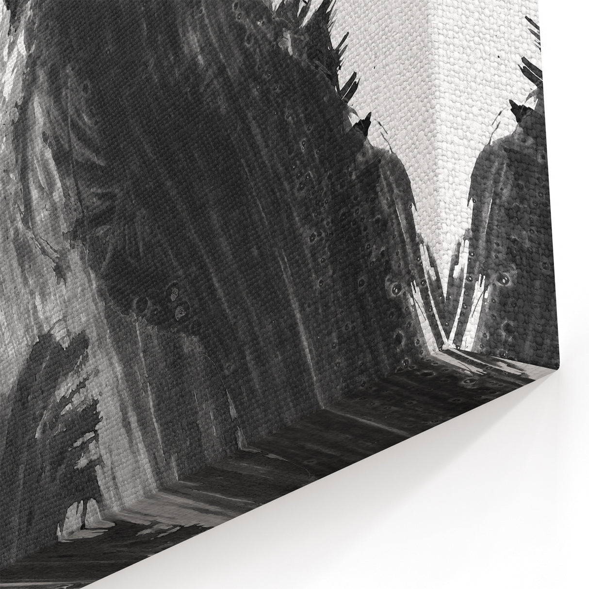 Artistic Figurative Wall Art - Elegant Black and White Abstract Design