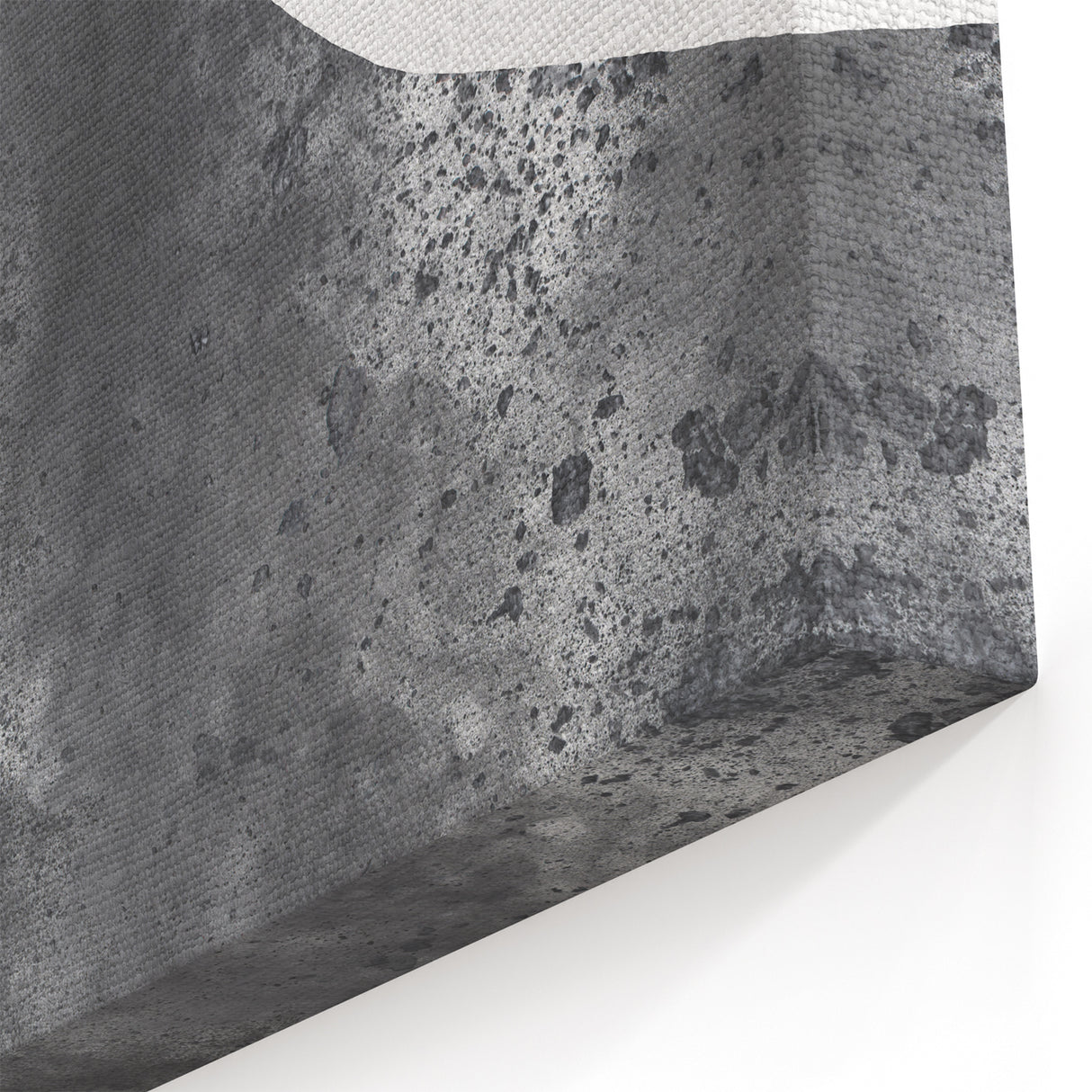 Modern Abstract Figurative Art - Textured Gray Silhouette Canvas