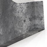 Modern Abstract Figurative Art - Textured Gray Silhouette Canvas