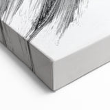 Elegant Figurative Canvas Art - Black and White Fashion-Inspired Design