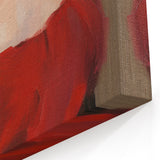Figurative Abstract Canvas - Contemporary Red Dress Art