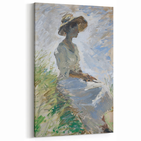Contemporary Figurative Wall Art - Woman by the Meadow