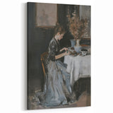 Figurative Abstract Canvas - Elegant Lady in Reflection